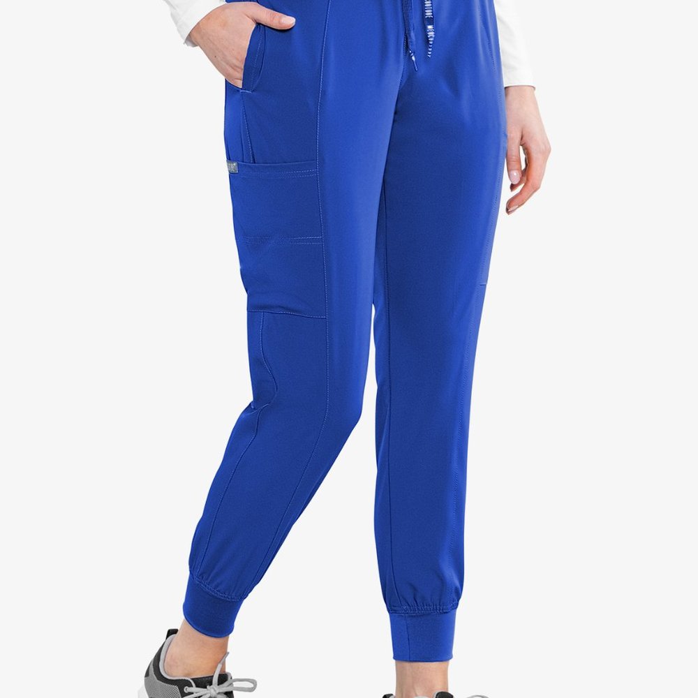 Royal blue Med Couture 4 pocket scrub pant joggers